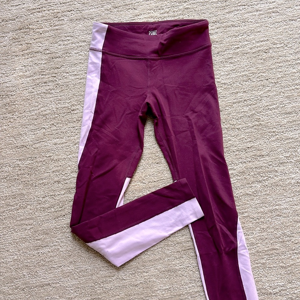 Athleta Girl colorblock leggings Medium
